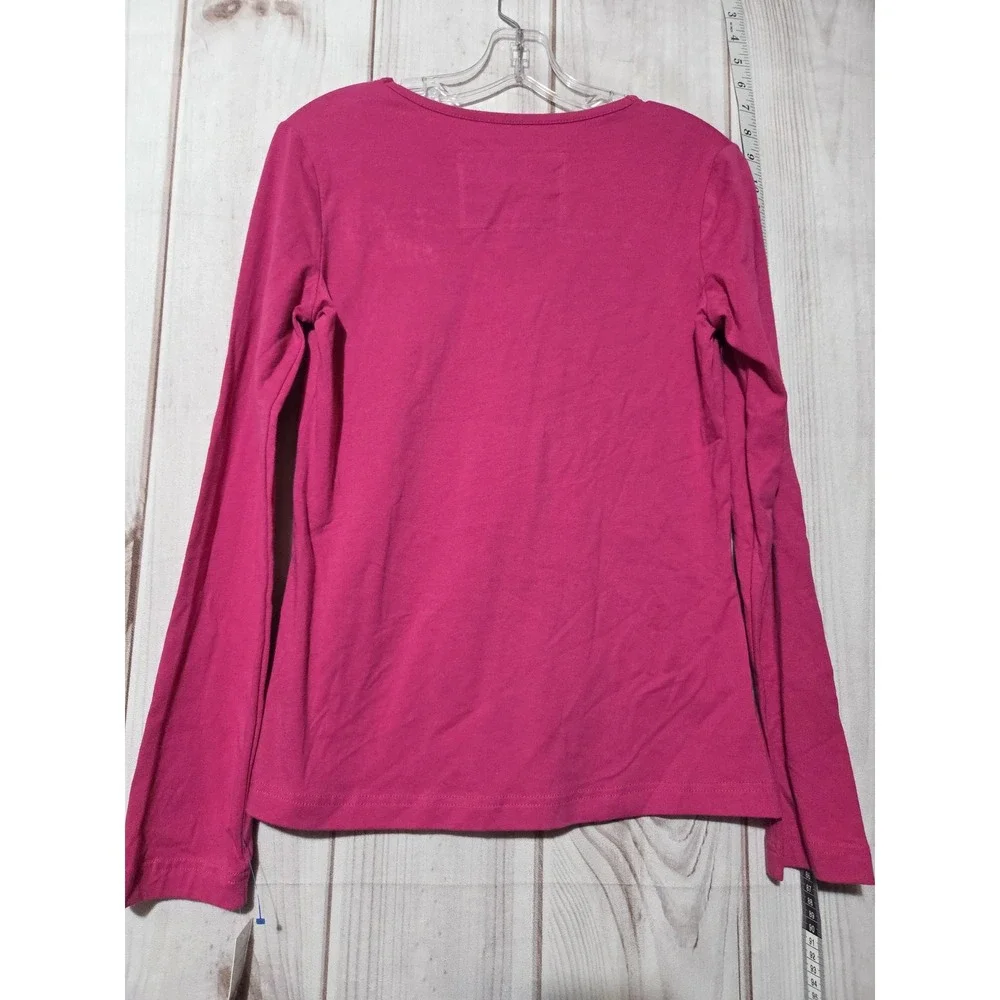 Nick & Nora Sleepwear Shirt Womens Medium Long Sleeve‎ V Neck Pajama Top